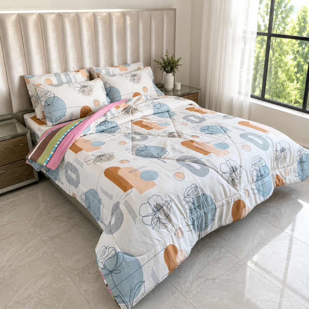 Edredón Doble Faz Cama Doble Verano 140x190cm