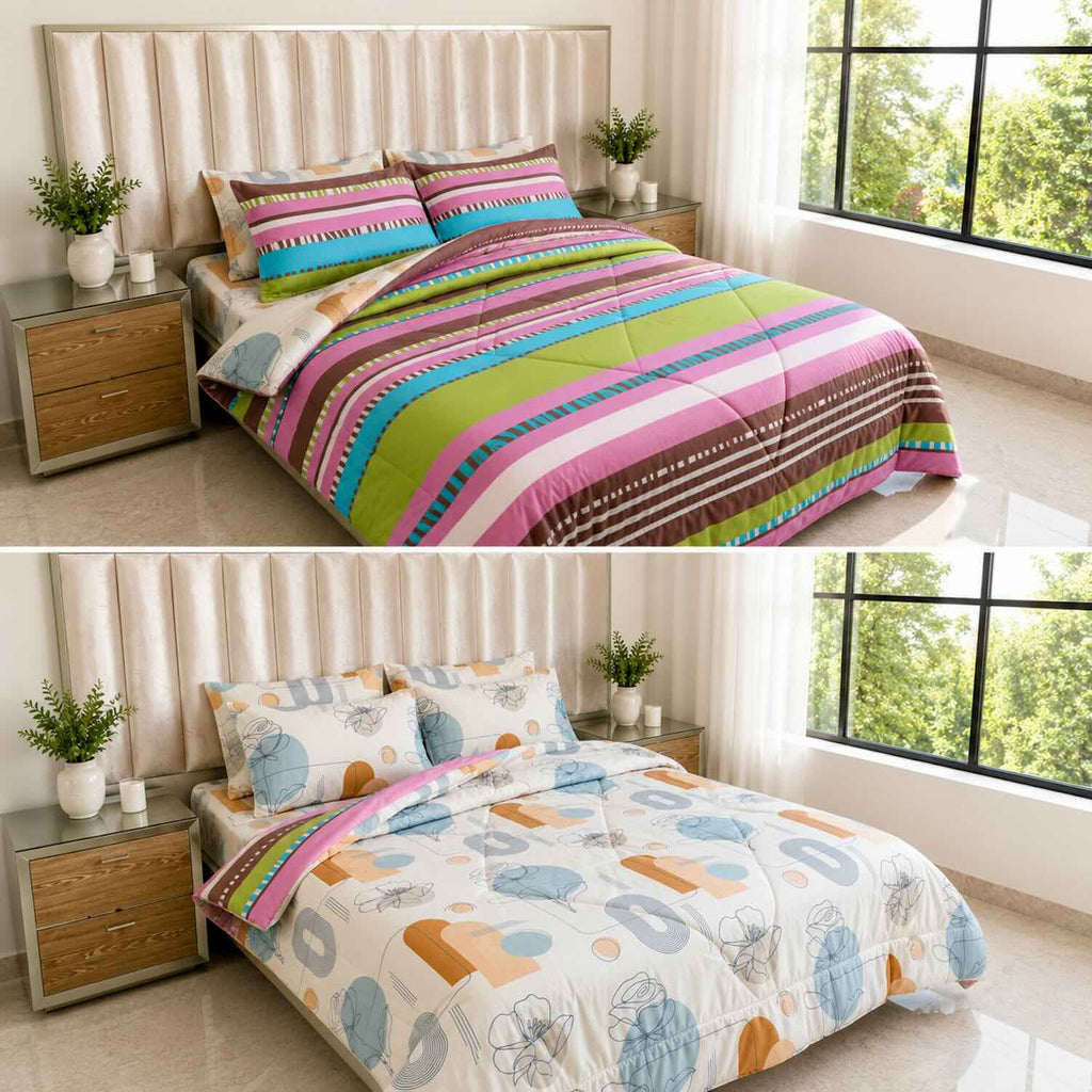 Edredón Doble Faz Cama Doble Verano 140x190cm