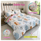 Edredón Doble Faz Cama Doble Verano 140x190cm