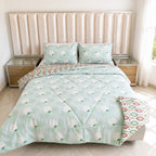 Edredón Doble Faz Cama Doble Botánico  140x190cm