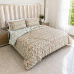Edredón Doble Faz Cama Doble Botánico  140x190cm