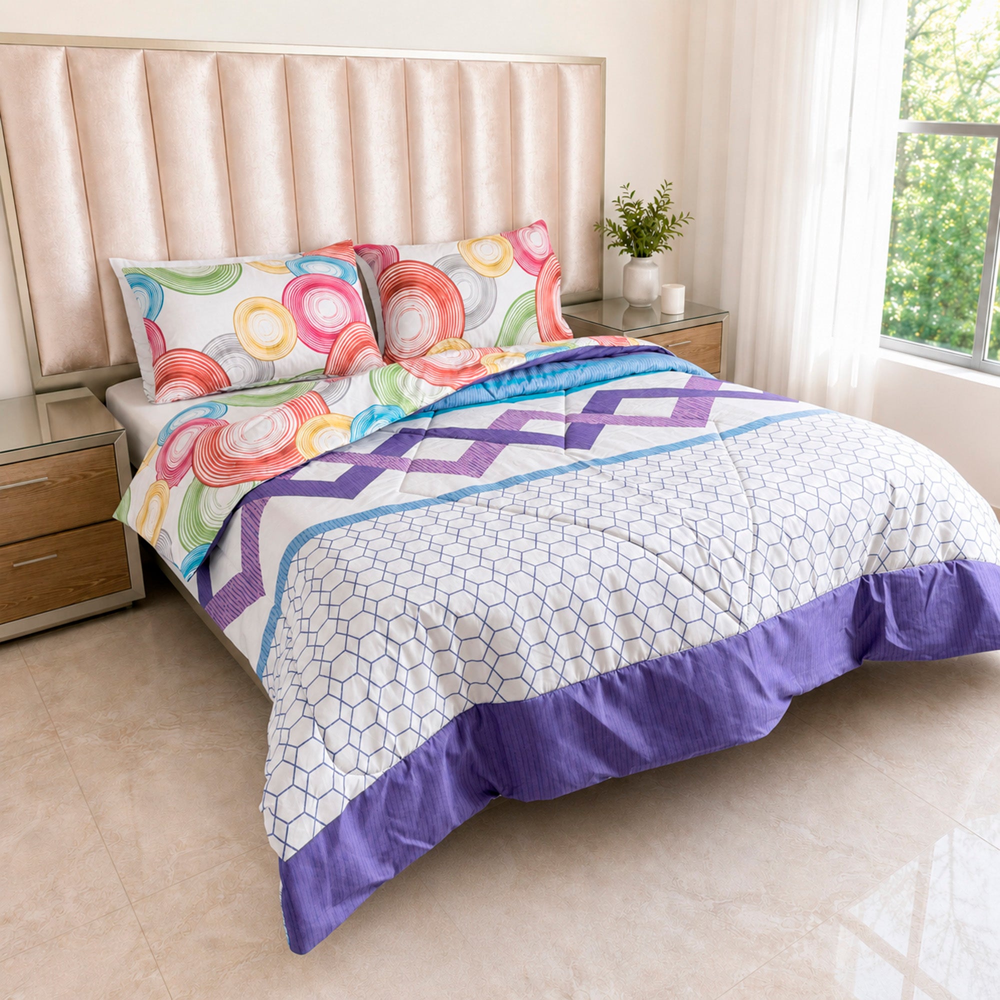 Edredón Doble Faz Cama Doble Aura  140x190cm