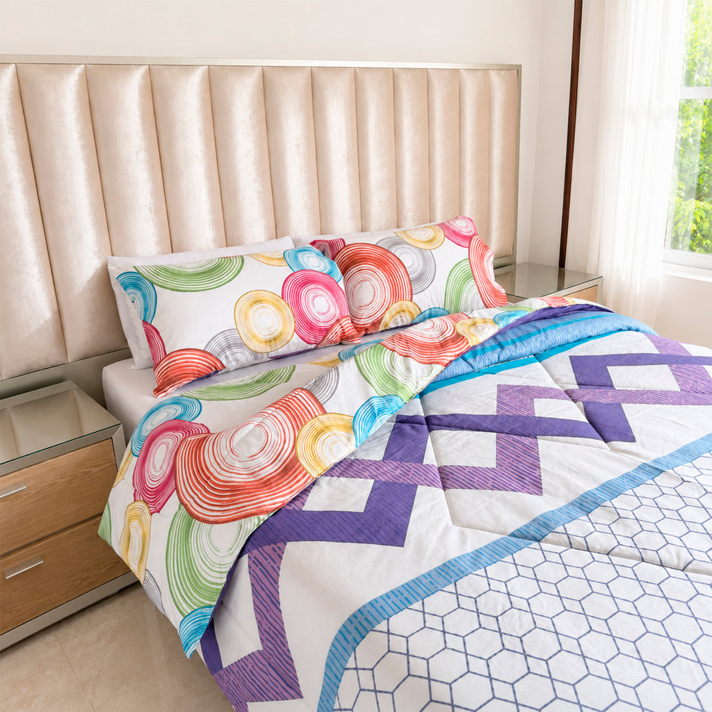 Edredón Doble Faz Cama Doble Aura  140x190cm
