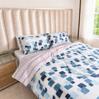 Edredón Doble Faz Cama Doble Cubo 140x190cm