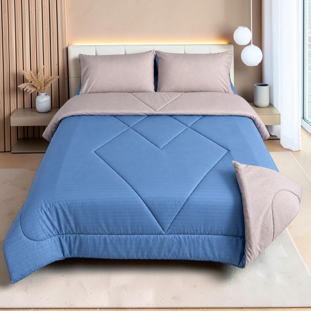 Edredón Doble Faz Mármol Cama Doble  140x190cm