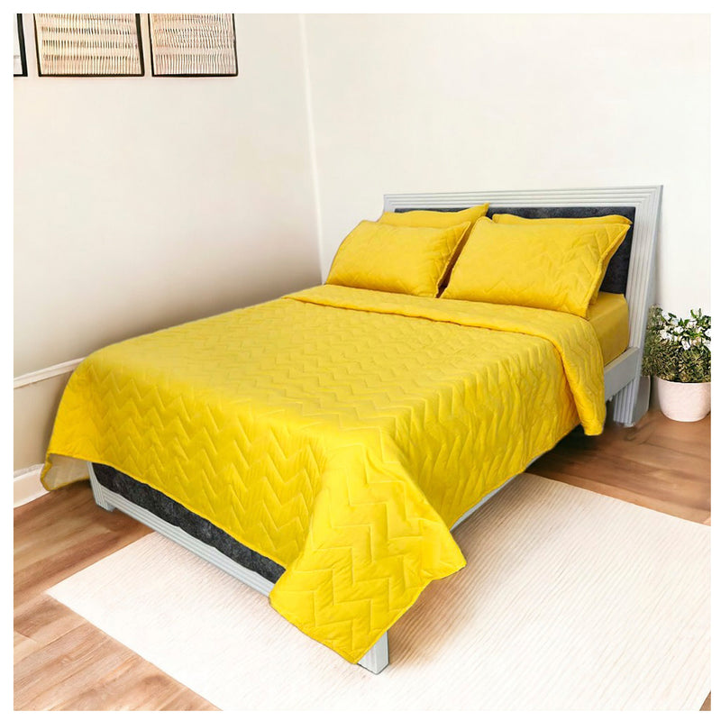 ¡PRECIO ESPECIAL! Edredón Unifaz Cama Doble 140x190cm Amarillo