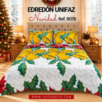 Edredón Navideño Unifaz Cama Doble 140x190cm 🎄