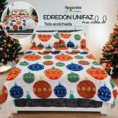 Edredón Unifaz Navidad Cama Doble 140x190cm Selecciona tu diseño favorito