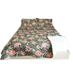 ¡PRECIO ESPECIAL! Edredón Unifaz Cama Doble 140x190cm Flor