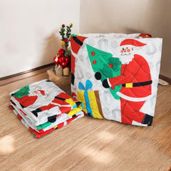 Edredón Unifaz Navidad Cama Doble 140x190cm Noel Blanco 8116