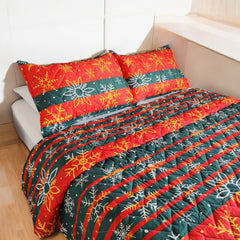 Edredón Unifaz Navidad Cama Doble 140x190cm Copos 8117