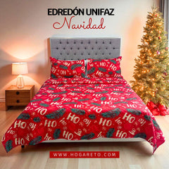 Edredón Unifaz Navidad Cama Doble 140x190cm 🎄