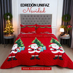 Edredón Unifaz Navidad Cama Doble 140x190cm 🎄