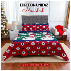 Edredón Unifaz Navidad Cama Doble 140x190cm 🎄