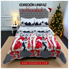 Edredón Unifaz Navidad Cama Doble 140x190cm 🎄