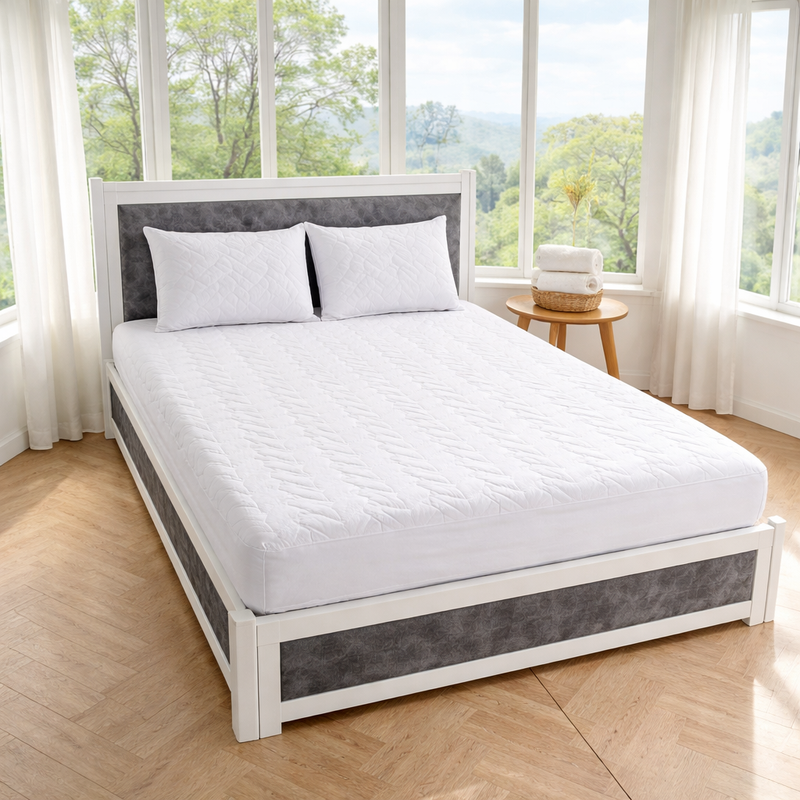 Protector de Colchón Blanco + Obsequio 2 protectores de almohadas