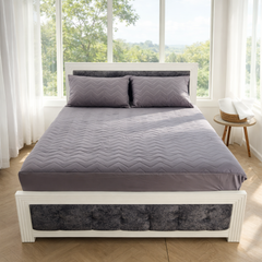 Protector de Colchón Acolchado + 2 Fundas de Obsequio