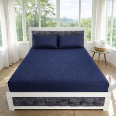 Protector de Colchón Acolchado + 2 Fundas de Obsequio