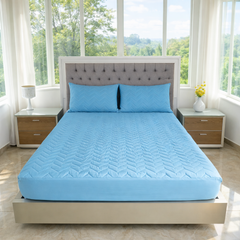 Protector de Colchón Acolchado + 2 Fundas de Obsequio