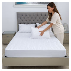 Protector de Colchón Blanco Polialgodón - Fresh