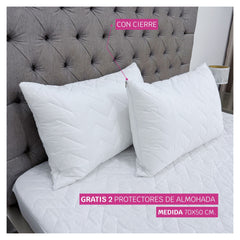 Protector de Colchón Blanco Polialgodón - Fresh