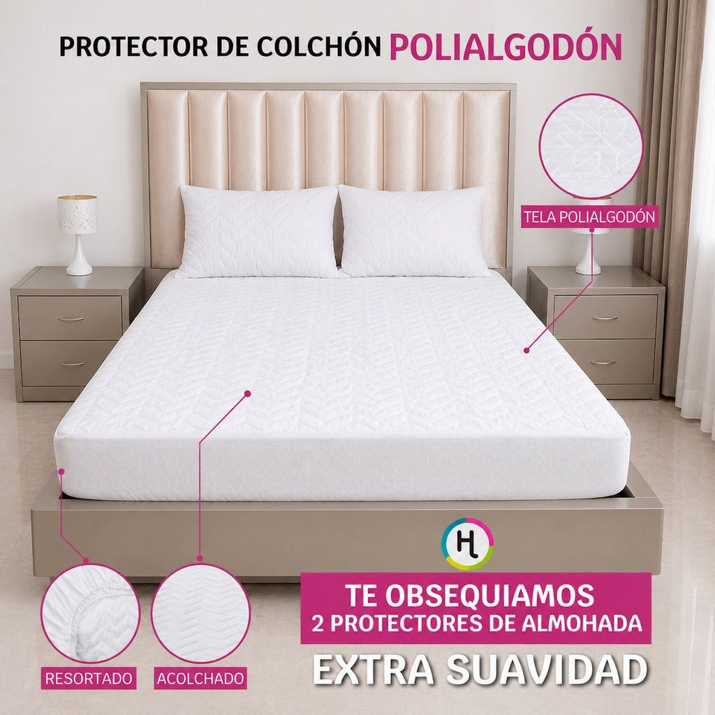 Protector de Colchón 180 Hilos - Fresh