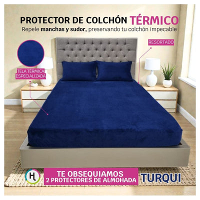 Protector de Colchón Térmico Turqui