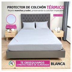 Protector de Colchón Térmico Blanco