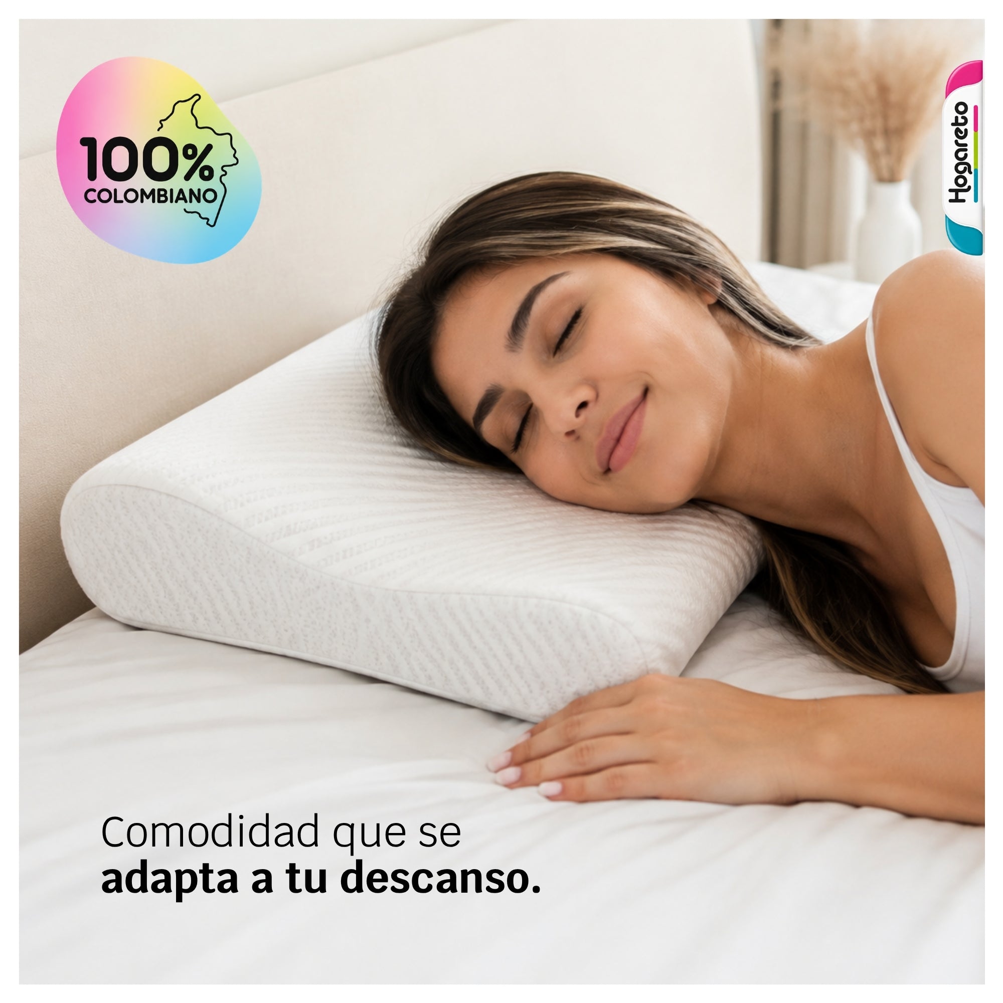 Almohada Mini Cervical ABI 50x30cm - Espuma Memory Foam de Doble Altura