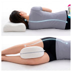 Combo 2 Almohadas Cervicales Mini + Cojín Pierna Memory Foam