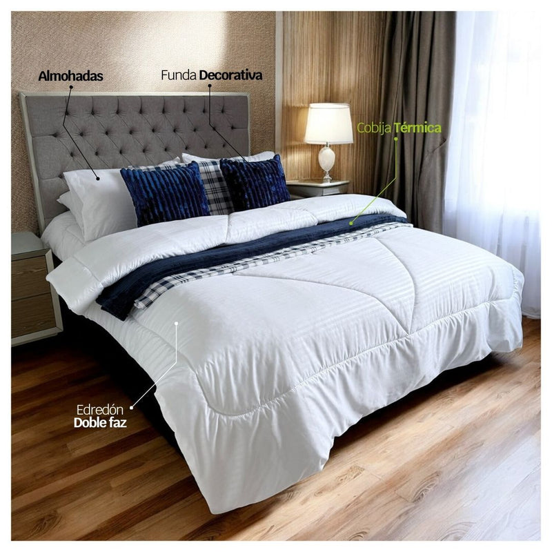 Súper Combo Cama Doble 140x190cm