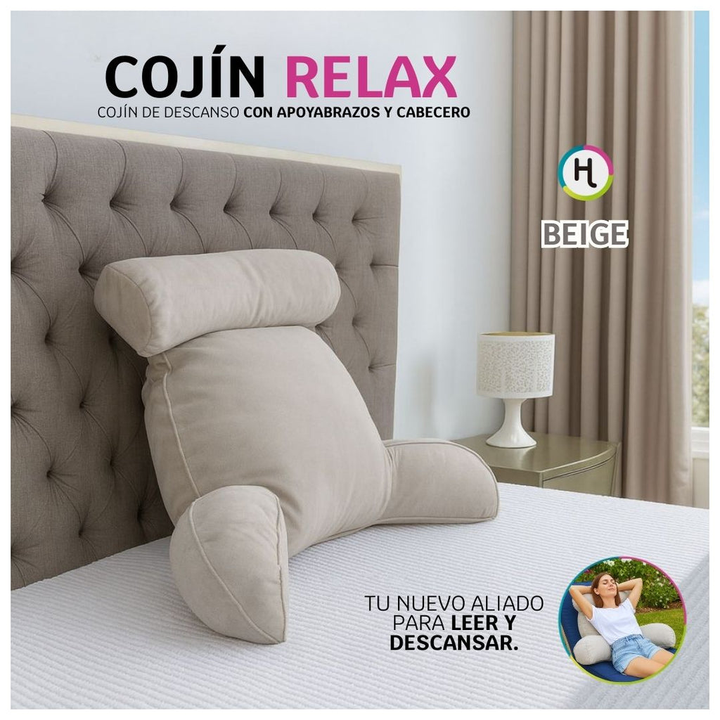 Cojín TV con Apoyabrazos y Cabecero Ergonómico