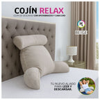 Cojín TV con Apoyabrazos y Cabecero Ergonómico
