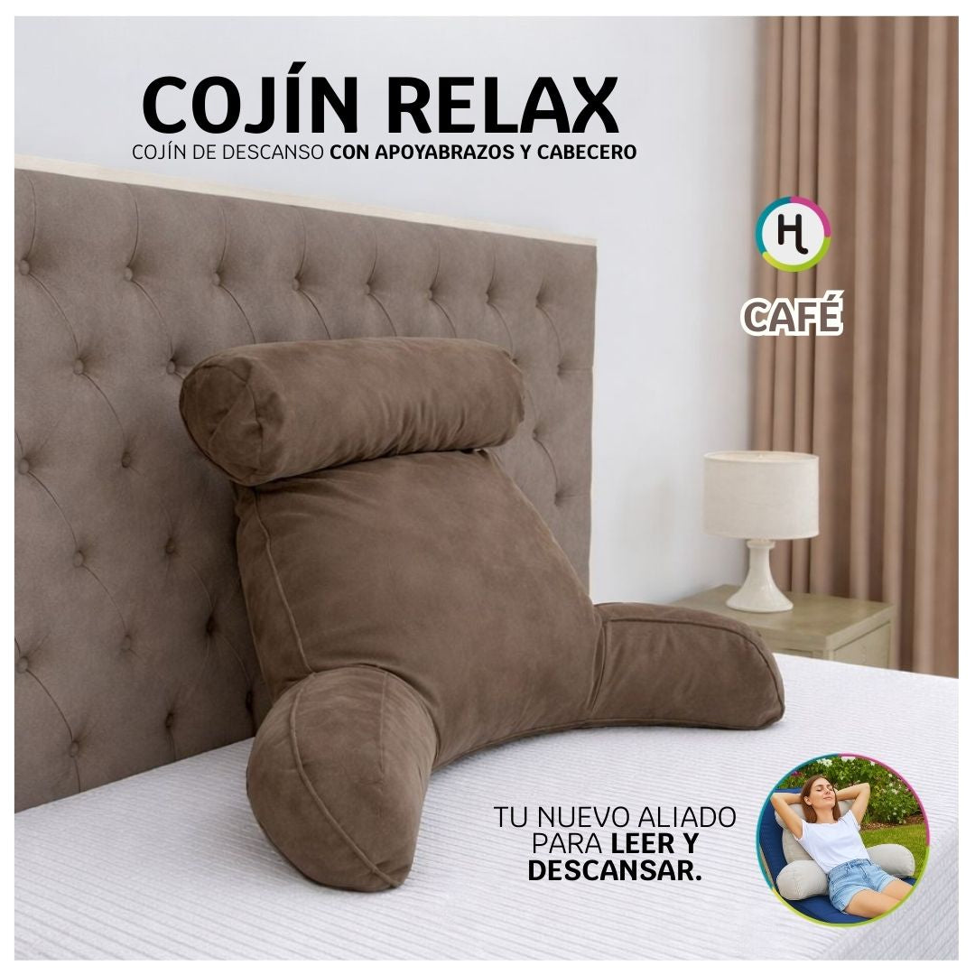 Cojín TV con Apoyabrazos y Cabecero Ergonómico