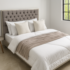 Súper Combo Cama Doble 140x190cm Beige