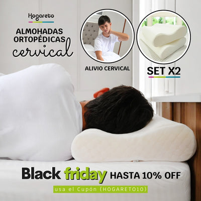 Dúo Almohada Ortopédica Cervical BLACK FRIDAY