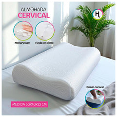 Almohada Cervical Memory Foam - Viscoelástica