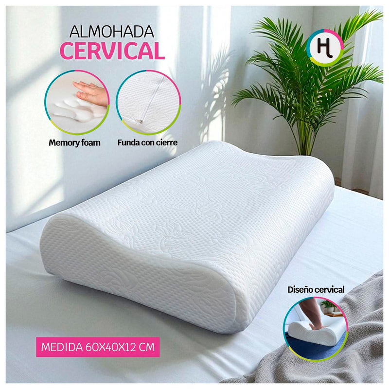 Almohada Cervical Memory Foam - Viscoelástica