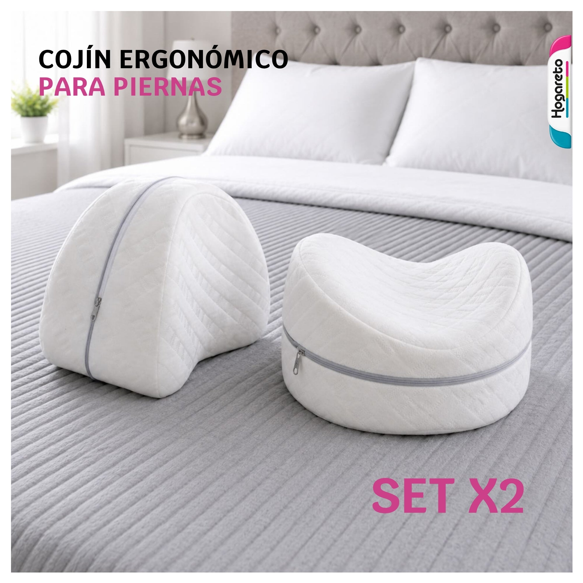 Cojín Soporte de Pierna y Rodilla Memory Foam
