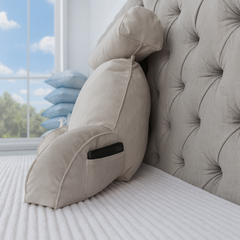 Cojín de Descanso con Apoya Brazos y Cabecero - Relax Beige