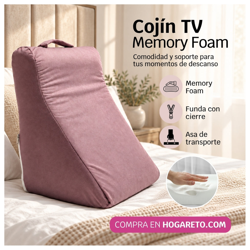 Cojín TV Memory Foam Premium – Comodidad y Soporte Duradero