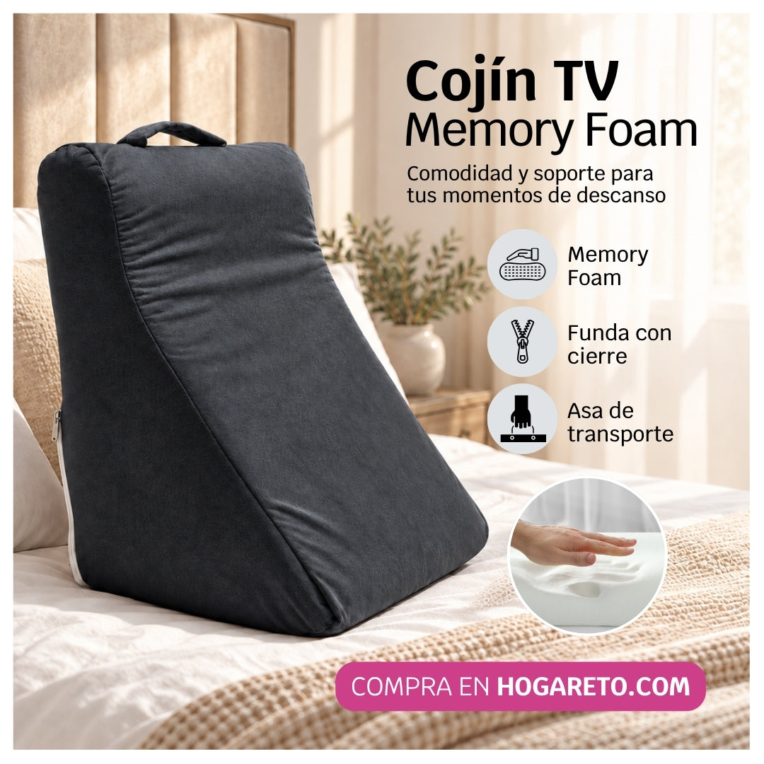 Cojín TV Memory Foam Premium – Comodidad y Soporte Duradero