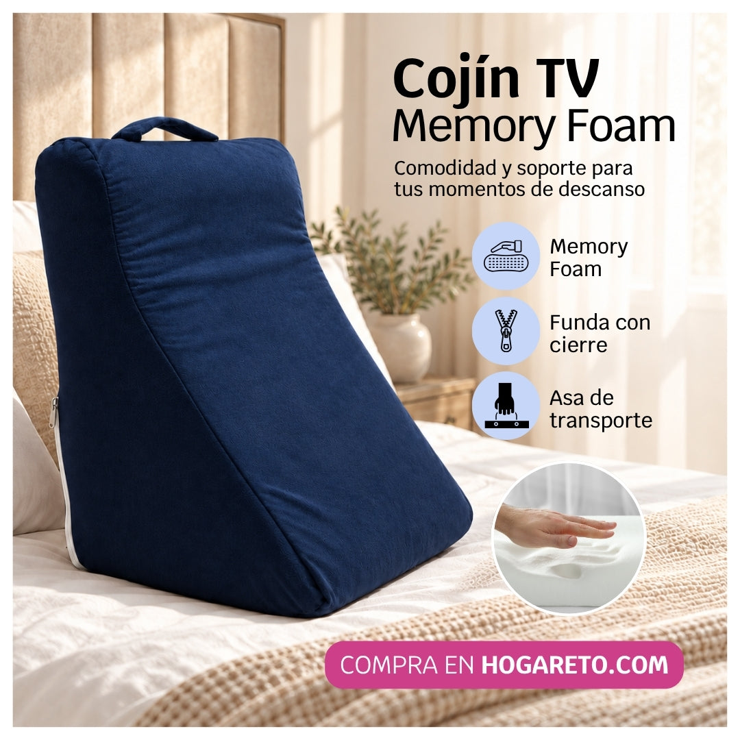 Cojín TV Memory Foam Premium – Comodidad y Soporte Duradero