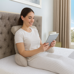 Cojín de Descanso con Apoya Brazos y Cabecero - Relax Beige