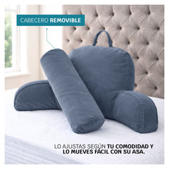 Cojín TV con Apoyabrazos y Cabecero Ergonómico