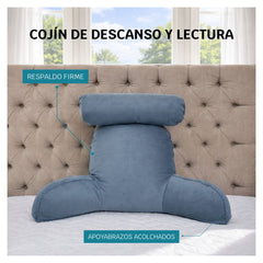 Cojín TV con Apoyabrazos y Cabecero Ergonómico