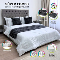Súper Combo Armonía Cama Doble 140x190cm