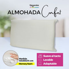 Set x 2 Almohadas Confort con Memory Foam