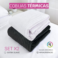 Cobijas Térmicas Set x 2