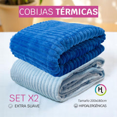 Cobijas Térmicas Set x 2